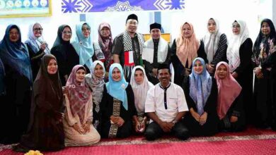 Pimpinan dan Sekretariat DPRD Makassar Hadiri Peringatan Isra Mikraj di Masjid Al-Musyawarah