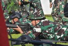 Dankodaeral VI Makassar Gelar Latihan Menembak Laras Panjang Bersama PJU