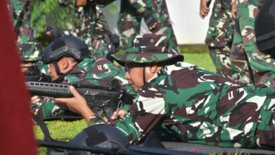 Dankodaeral VI Makassar Gelar Latihan Menembak Laras Panjang Bersama PJU