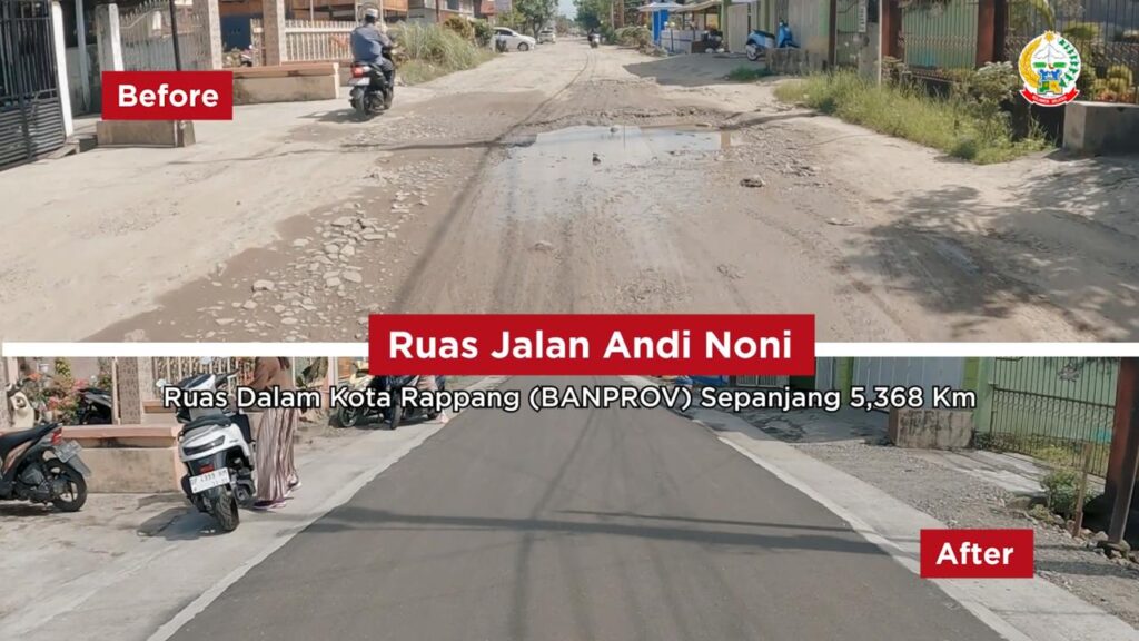 Lewat Bantuan Keuangan Pemprov, Gubernur Sulsel: Jalan Kota di Sidrap hingga Tellu Limpoe Sudah Rampung