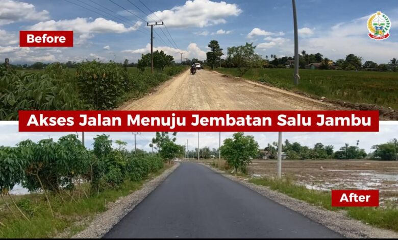 Bantuan Keuangan Pemprov Sulsel untuk Ruas Jalan Prioritas di Luwu Rampung 100 Persen, Jembatan Salu Jambu-Lawawe Tahap Pengerjaan 