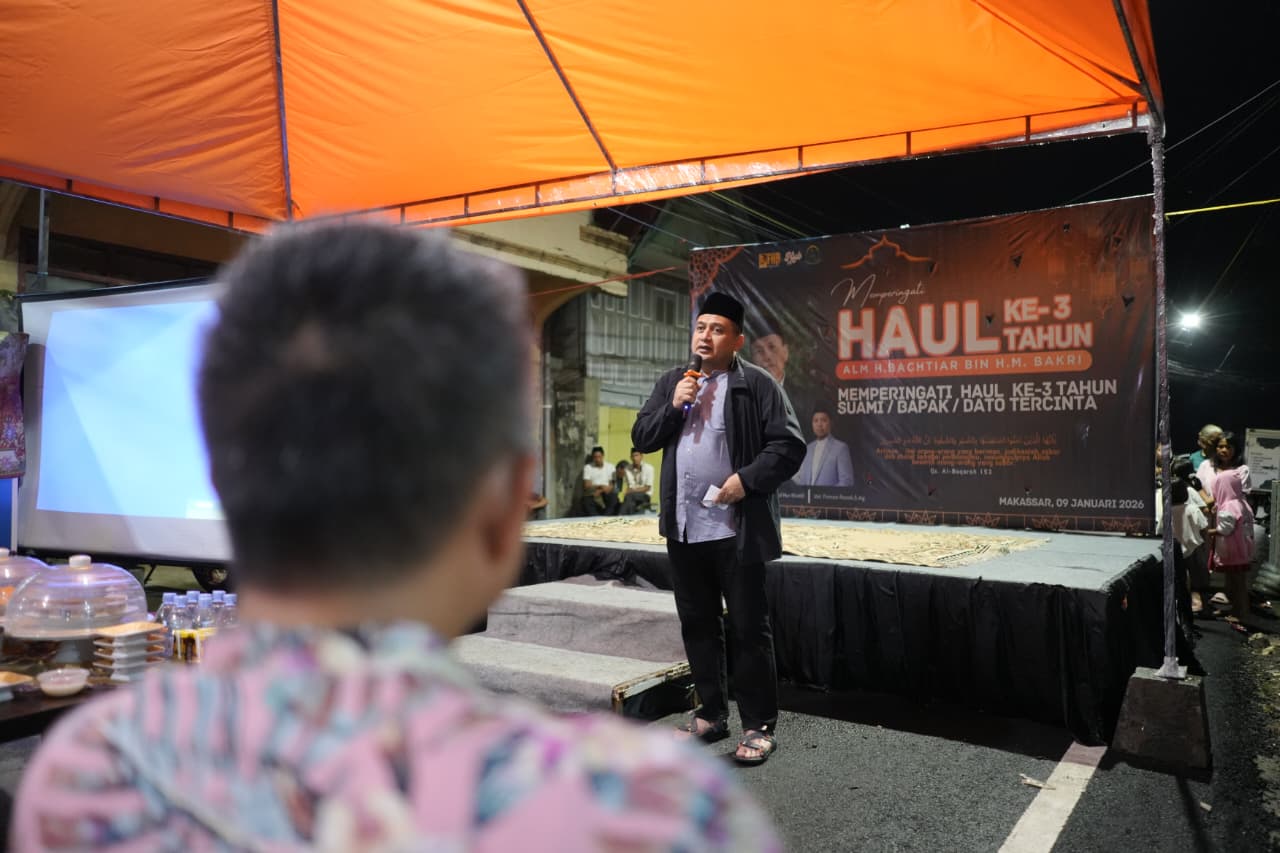 Hadiri Haul ke-3, Appi: Almarhum Bachtiar Bakri Teladan Kepala Keluarga dan Tokoh Masyarakat