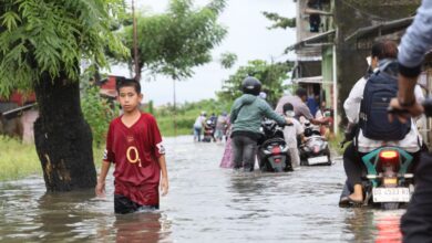 Akibat Banjir, Puluhan Warga Biringkanaya Makassar Mengungsi