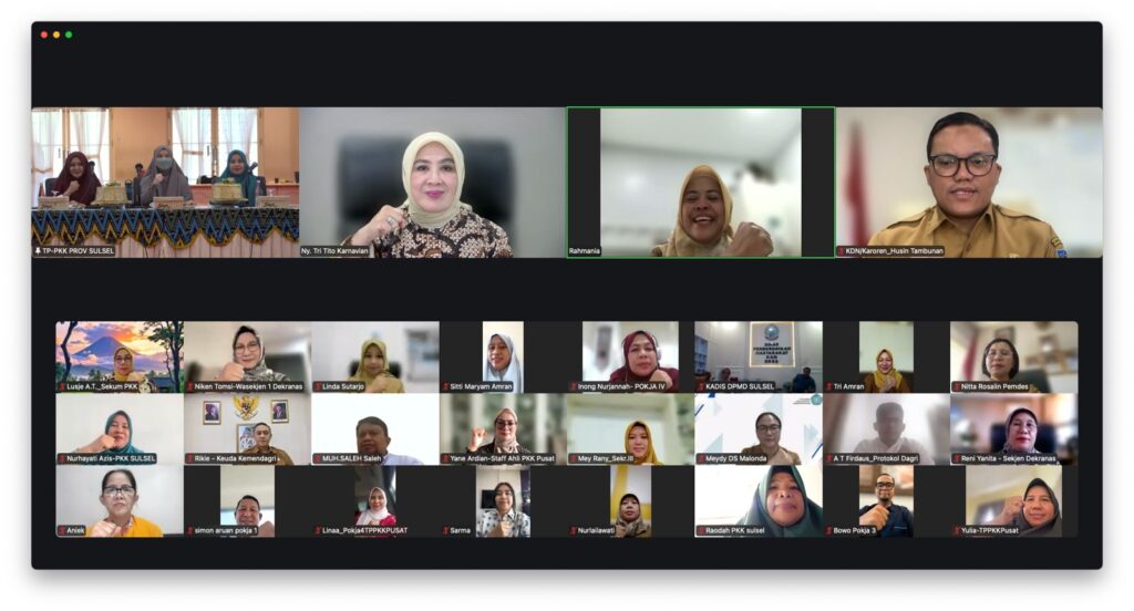 TP PKK Pusat Bersama TP PKK Sulsel Gelar Rapat Perdana Persiapan Puncak Peringatan HKG PKK ke-54 Tahun 2026
