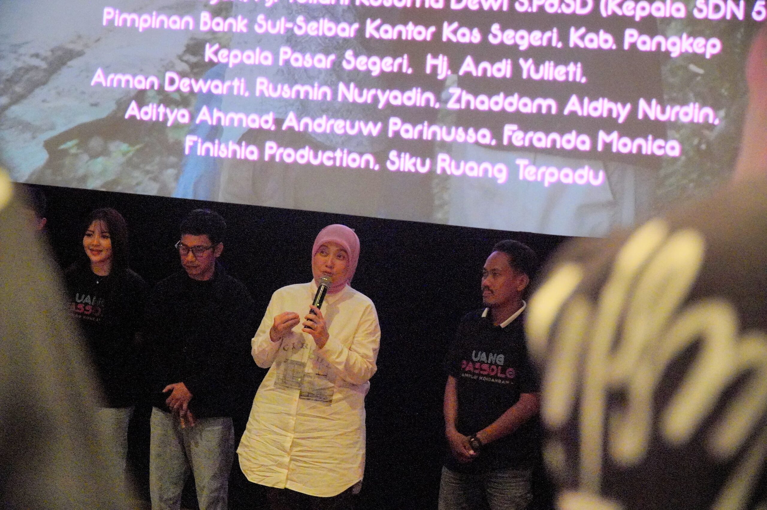 Wakil Wali Kota Makassar Aliyah Mustika Ilham Nobar Film Uang Passolo