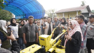 Pemkab Gowa Perkuat Swasembada Pangan, Salurkan Bantuan Alsintan Kementan RI untuk Petani Bontomarannu