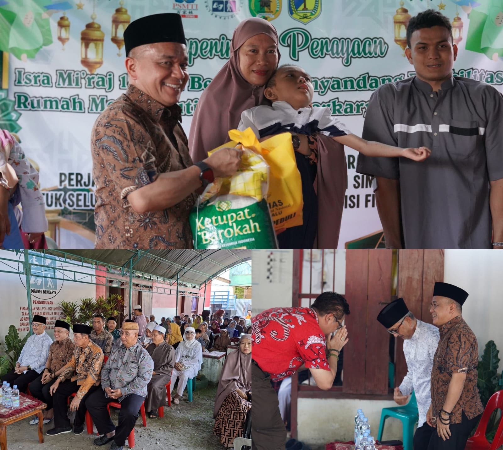 Wali Kota Palu Hadianto Rasyid Hadiri Peringatan Isra Mikraj Bersama Penyandang Disabilitas