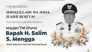 Gubernur Sulsel Andi Sudirman Sampaikan Duka Cita Atas Wafatnya Wagub Sulbar Salim S Mengga