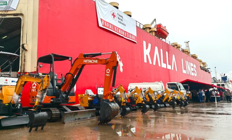 KALLA dan PMI Lepas Kapal Kemanusiaan Gelombang II, Angkut 2.500 Ton Bantuan ke Sumatera