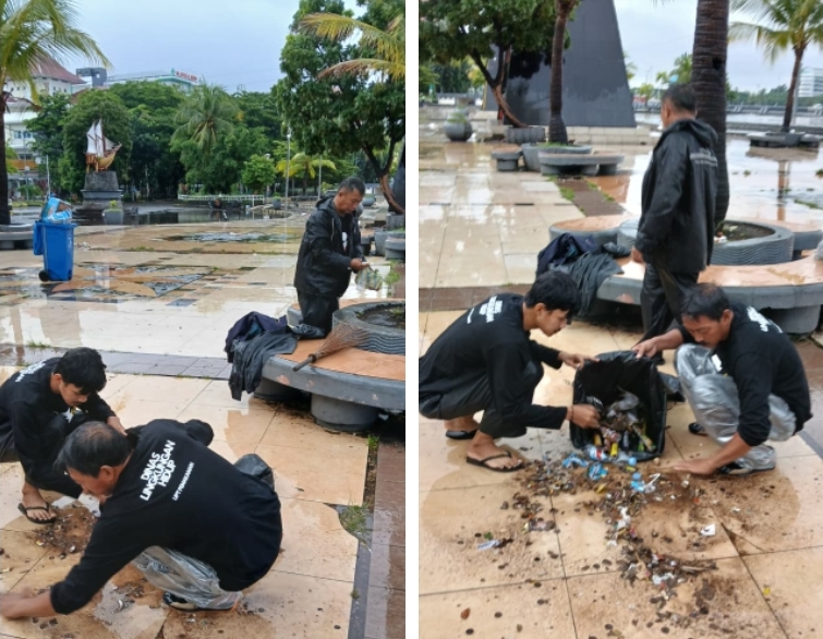 Awali 2026, Pemkot Makassar Bergerak Bersihkan Anjungan Pantai Losari