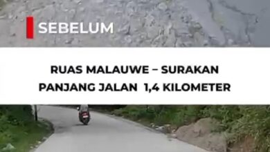 Bantuan Keuangan Pemprov Sulsel Percepat Perbaikan Dua Ruas Jalan di Enrekang