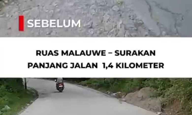 Bantuan Keuangan Pemprov Sulsel Percepat Perbaikan Dua Ruas Jalan di Enrekang