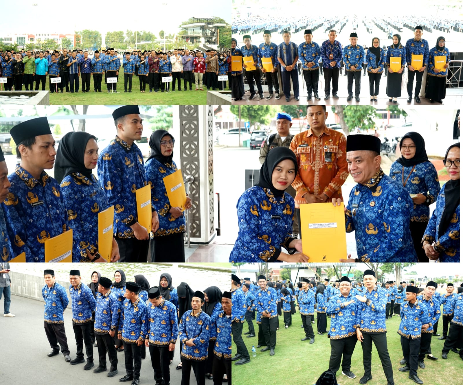 Diserahkan Wali Kota Hadianto Rasyid, 595 PPPK Paruh Waktu Pemkot Palu Terimas SK