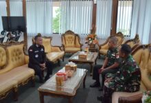 Wali Kota Palu Terima Silaturahmi Kasetum Kodam XXIII/Palaka Wira, Perkuat Sinergi Pemkot dan TNI