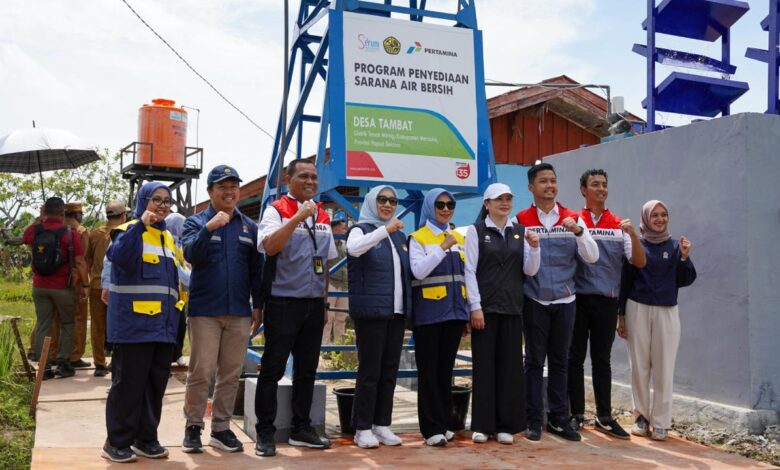 Buka Akses Air Bersih bagi Masyarakat Kampung Tambat Merauke, Pertamina Kolaborasi dengan Kementerian ESDM dan SERUNI KMP