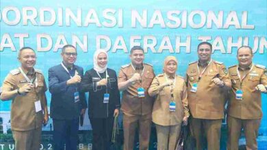Wali Kota Munafri Bersama Aliyah dan Ketua DPRD Makassar Supratman Kompak Hadiri Rakornas Pemerintah Pusat dan Daerah 2026