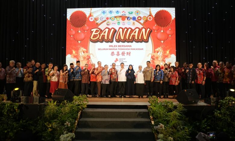 Hadiri Imlek Bersama Warga Tionghoa, Munafri Kebersamaan Jaga Makassar Tak Lekang oleh Waktu