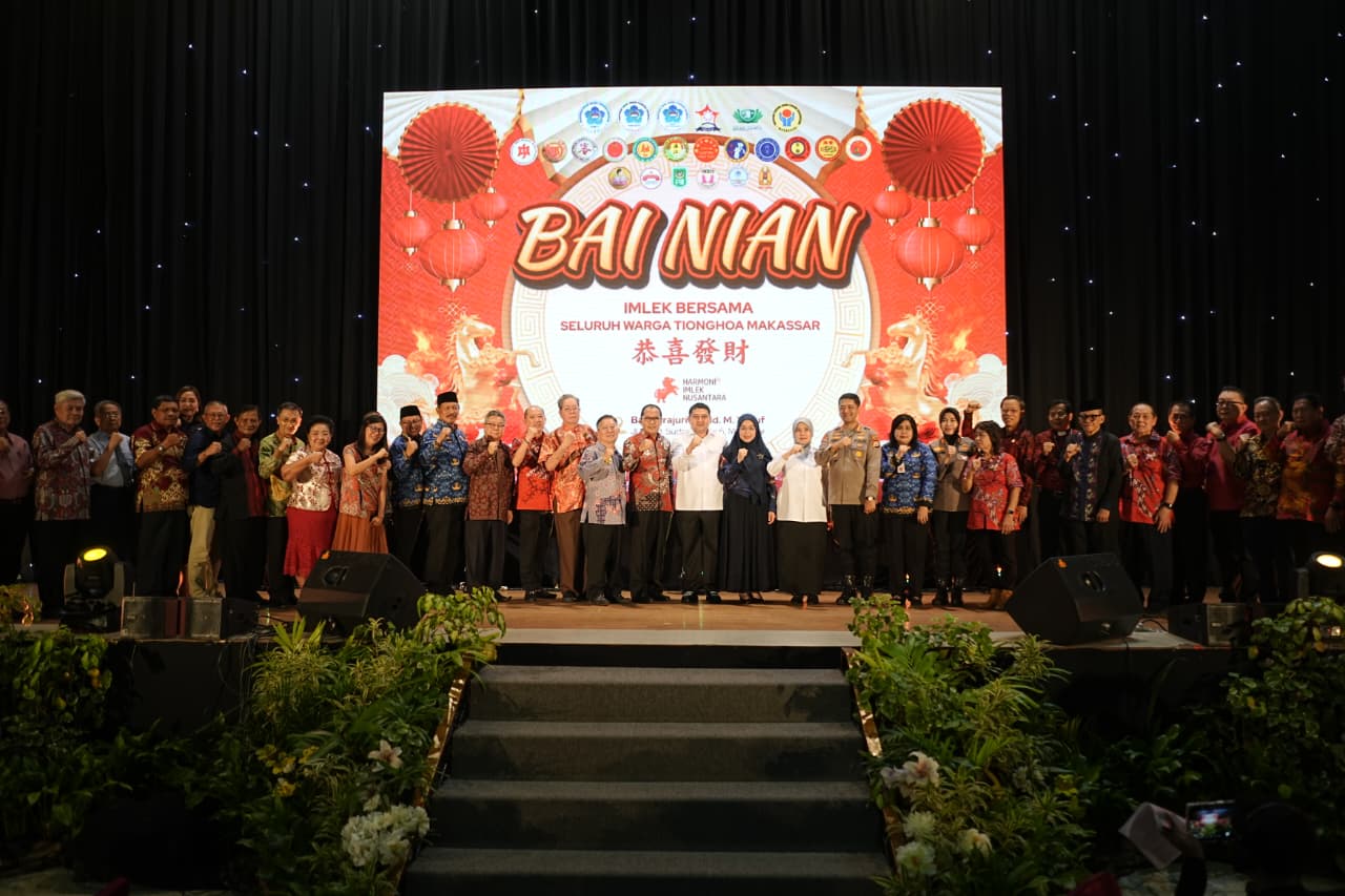 Hadiri Imlek Bersama Warga Tionghoa, Munafri Kebersamaan Jaga Makassar Tak Lekang oleh Waktu