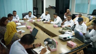 Dinas Penataan Ruang dan Pertanahan Kota Palu Gelar Rakor Rencana Bangunan pada Kawasan Alur Alam