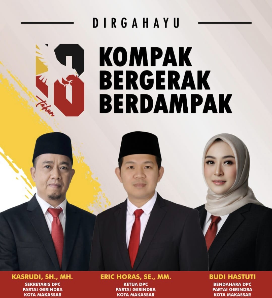 Proses Pencalonan Anggota Legislatif 2029, Gerindra Makassar Prioritaskan Kader Internal