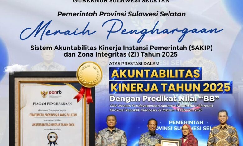 KemenpanRB Nilai SAKIP Pemprov Sulsel Sangat Baik, Andi Sudirman: Kinerja OPD Kita Solid