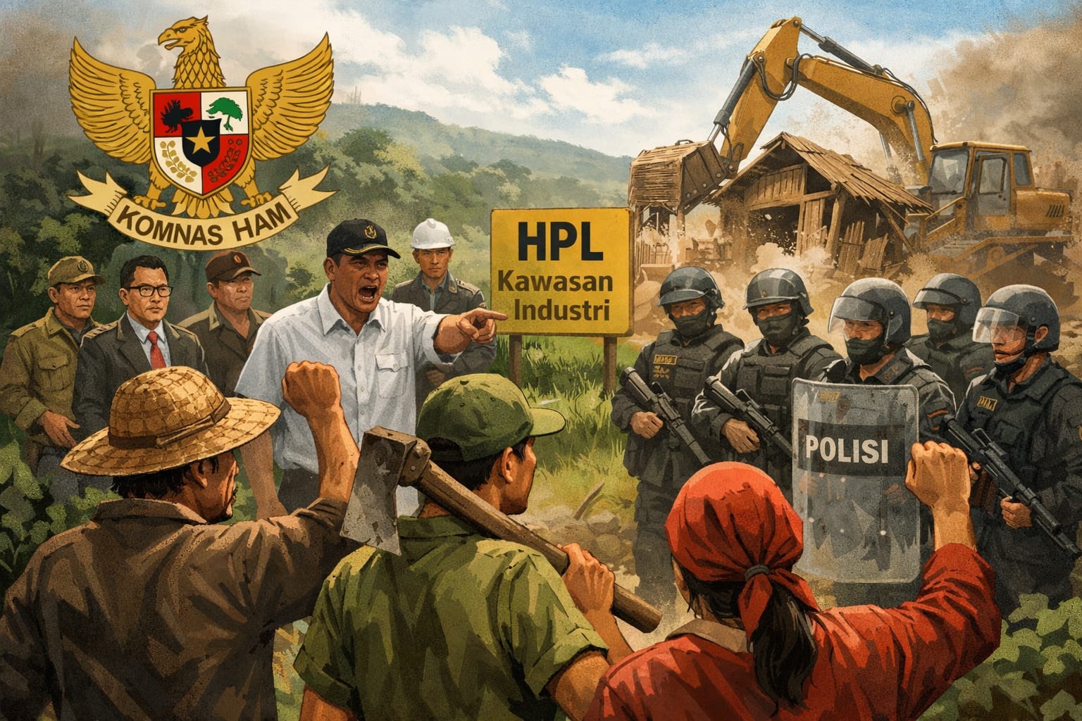 Diduga Terbitkan HPL di Atas Lahan Warga, Pemkab Luwu Timur Dilaporkan ke Komnas HAM