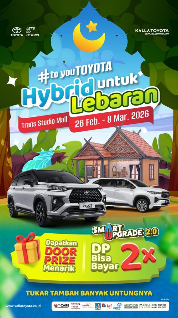 Kalla Toyota Hadirkan Program “Hybrid untuk Lebaran”, Siapkan Launching New Veloz Hybrid EV di Makassar