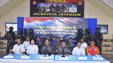 Kodaeral VI Gelar Konferensi Pers Penggagalan Distribusi Solar Ilegal Jaringan Sindikat BBM di Makassar