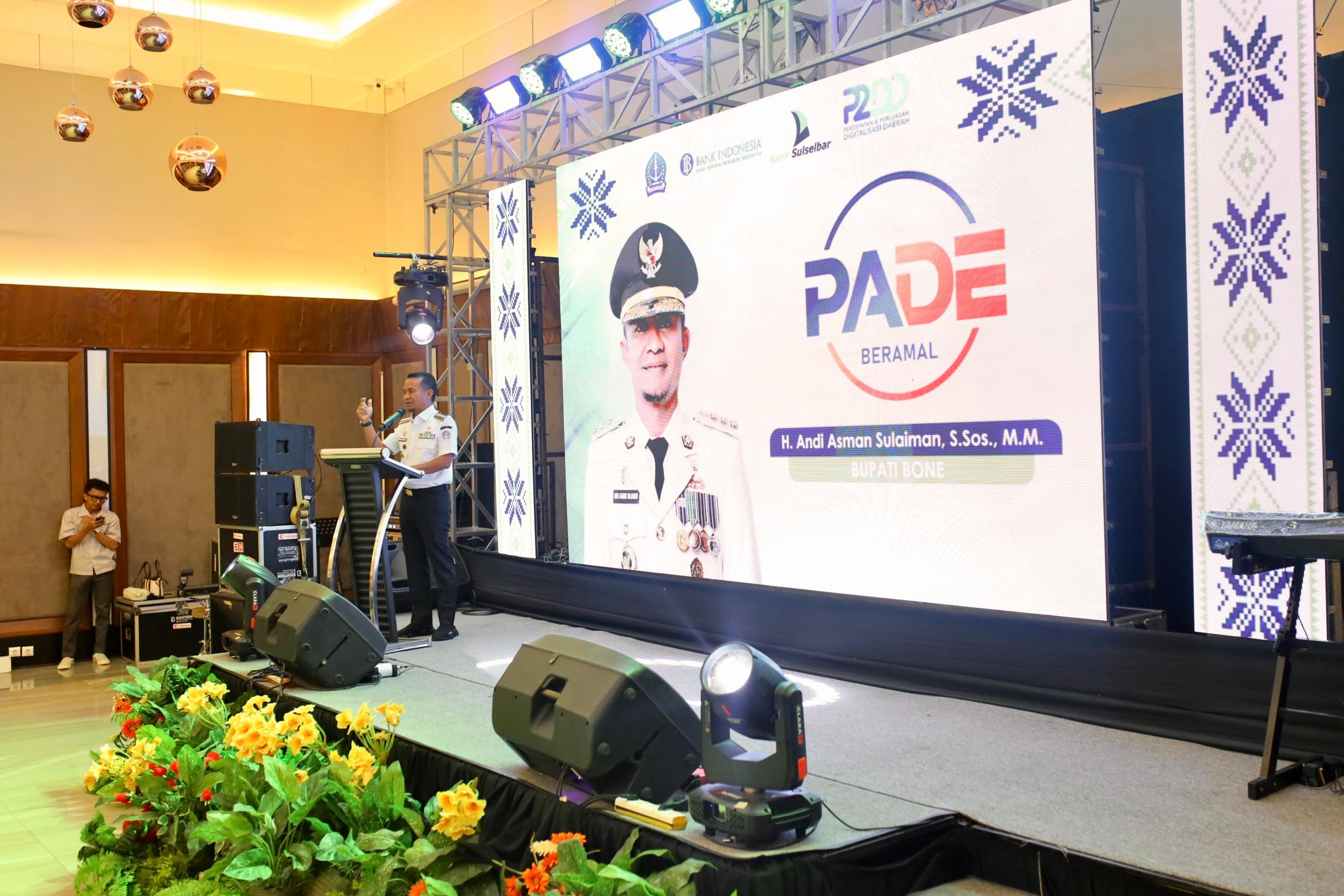 Launching Aplikasi PADE Beramal e-BMD dan e-Perjadin, Bupati Bone Ajak ASN Manfaatkan Layanan Perbankan Digital