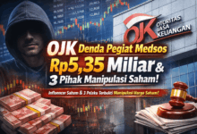OJK Denda Pegiat Medsos dan Tiga Pihak Manipulasi Saham, Nilai Sanksi Capai 3,5 Miliaran