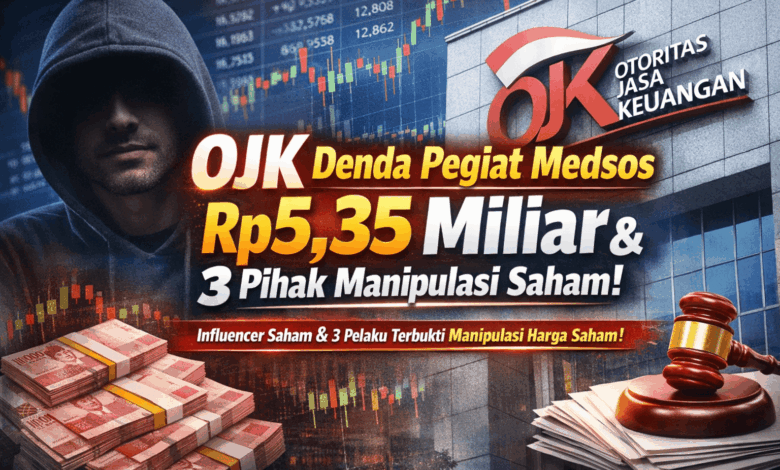 OJK Denda Pegiat Medsos dan Tiga Pihak Manipulasi Saham, Nilai Sanksi Capai 3,5 Miliaran