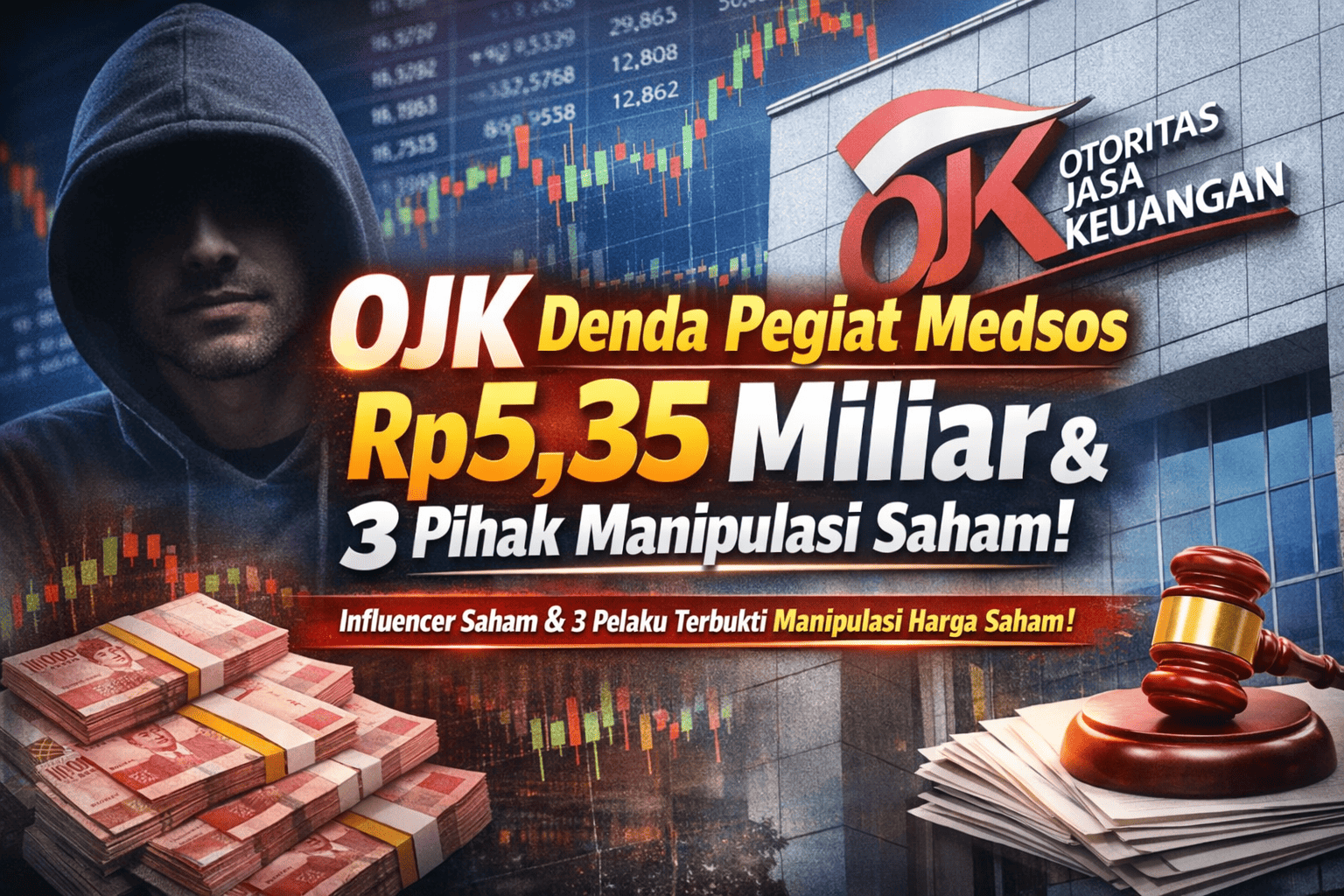 OJK Denda Pegiat Medsos dan Tiga Pihak Manipulasi Saham, Nilai Sanksi Capai 3,5 Miliaran