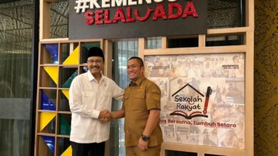 Temui Mensos, Bupati Luwu Timur Bersama Sejumlah Kepala Daerah Bahas Pembangunan Sekolah Rakyat