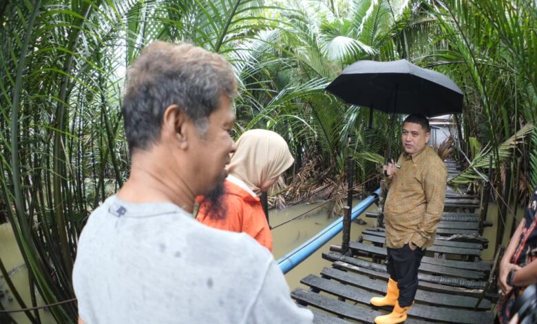 Jemput Aspirasi Warga Makassar, Munafri Turun Langsung Tinjau Jembatan Kaccia, Anggaran Rp1 Miliar Lebih Disiapkan