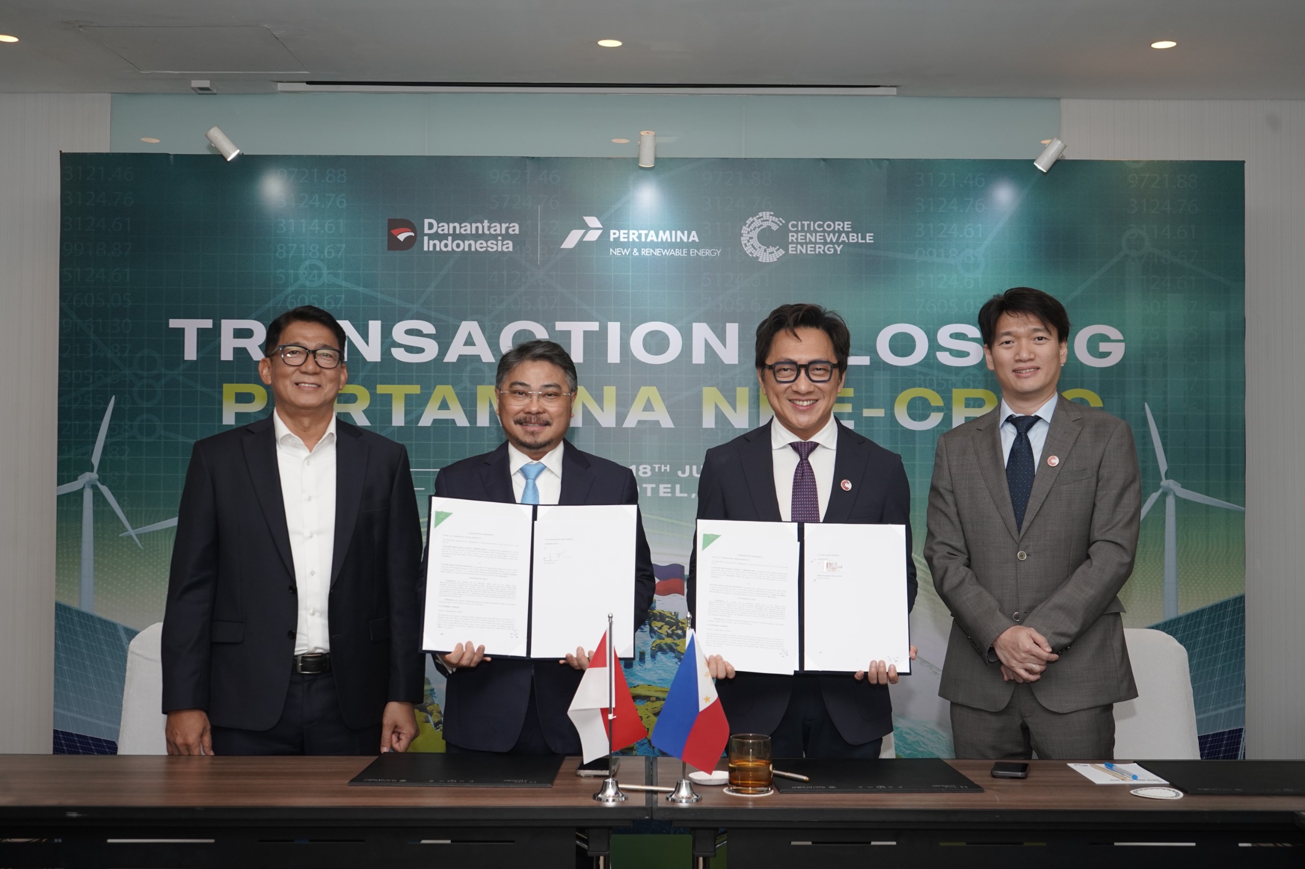 Pertamina NRE Resmi Catat Kepemilikan 20% Saham CREC di Bursa Efek Filipina