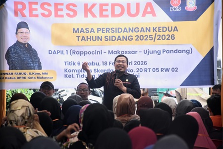 Anggota DPRD Makassar Anwar Faruq Terima Beragam Aspirasi saat Reses di Kelurahan Kassi-Kassi