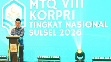 Sekprov Sulsel Hadiri Launching MTQ VIII KORPRI Nasional 2026 di Makassar