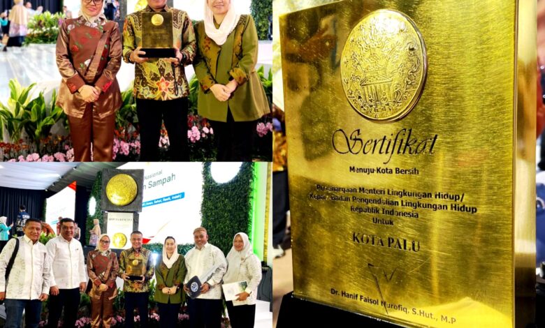Palu Mendapat Penghargaan “Menuju Kota Bersih”, Sistem Penilaian Terbaru dari Kementerian LH