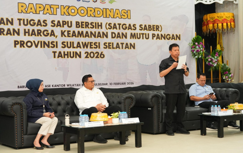 Pemprov Sulsel Pastikan Harga Pangan Terkendali Lewat Satgas Sapu Bersih