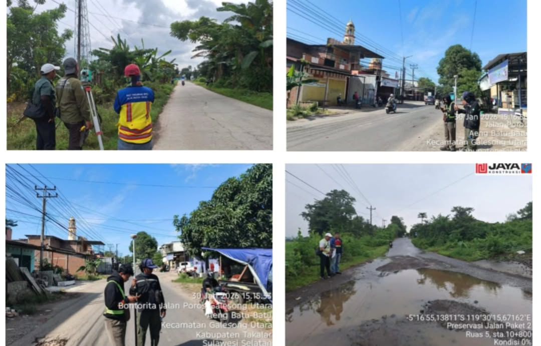 Gubernur Sulsel Pastikan MYC Paket 2 Ruas Jalan Galesong Berjalan Sesuai Tahapan