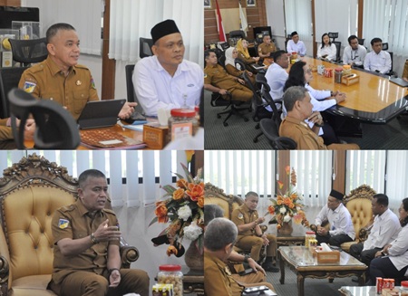 Terima Kepala BPKP Sulteng, Hadianto Rasyid Bahas SPIP Lingkup Pemkot Palu