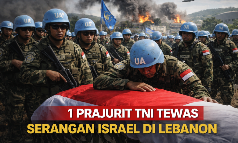 1 Prajurit TNI Tewas akibat Serangan Israel ke Pos UNIFIL di Lebanon