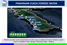 Begini Prediksi Cuaca BMKG di Sulsel pada Mudik Lebaran 2026