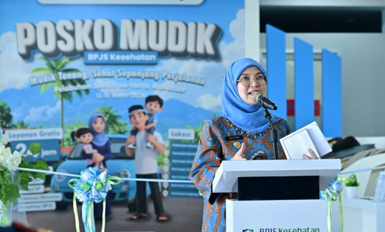 Aliyah Mustika Ilham Buka Posko Mudik BPJS Kesehatan di Pelabuhan Makassar