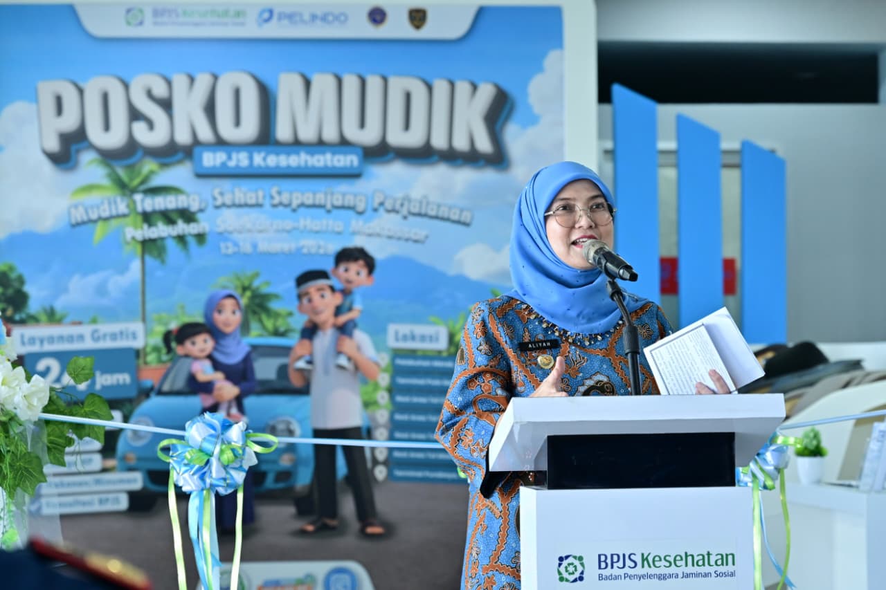 Aliyah Mustika Ilham Buka Posko Mudik BPJS Kesehatan di Pelabuhan Makassar
