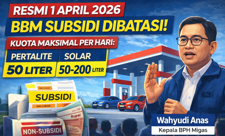 BBM Subsidi 2026 Tak Naik, Tapi Dibatasi! Ini Aturan Baru Kuota Harian Pertalite & Solar
