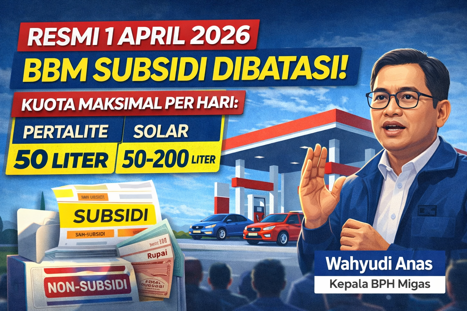 BBM Subsidi 2026 Tak Naik, Tapi Dibatasi! Ini Aturan Baru Kuota Harian Pertalite & Solar