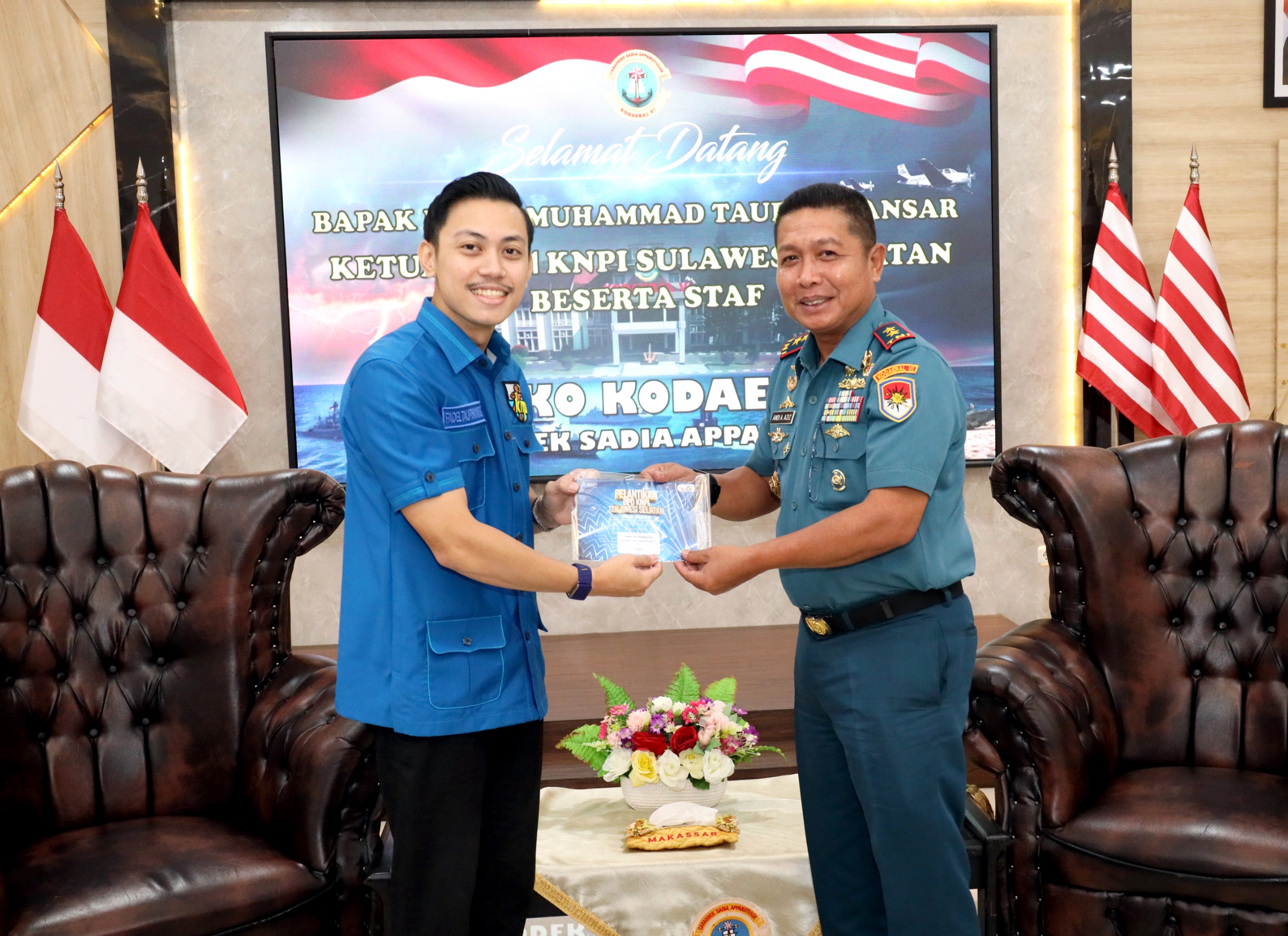 Dankodaeral VI Terima Audiensi Pengurus Baru KNPI Sulsel, Perkuat Sinergi Pembinaan Pemuda