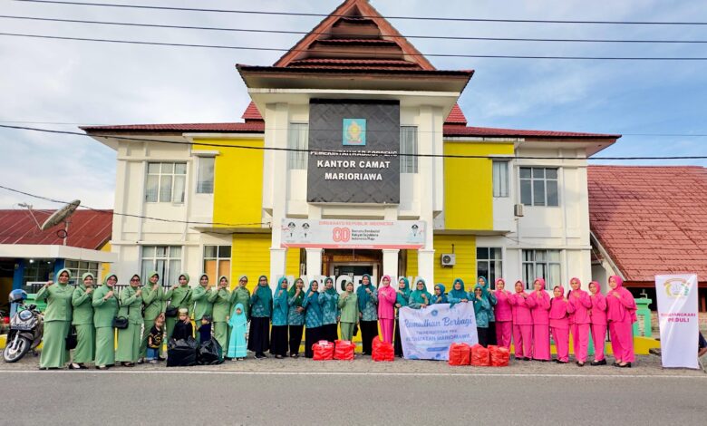 Wujud Sinergi Tanpa Batas: Tripika, PKK, Bhayangkari, dan Persit Marioriawa Gelar Aksi Sosial Ramadan