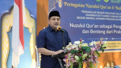 Hadiri Nuzulul Quran PN Makassar, Munafri Ingatkan Al-Quran Jadi Pedoman Hidup